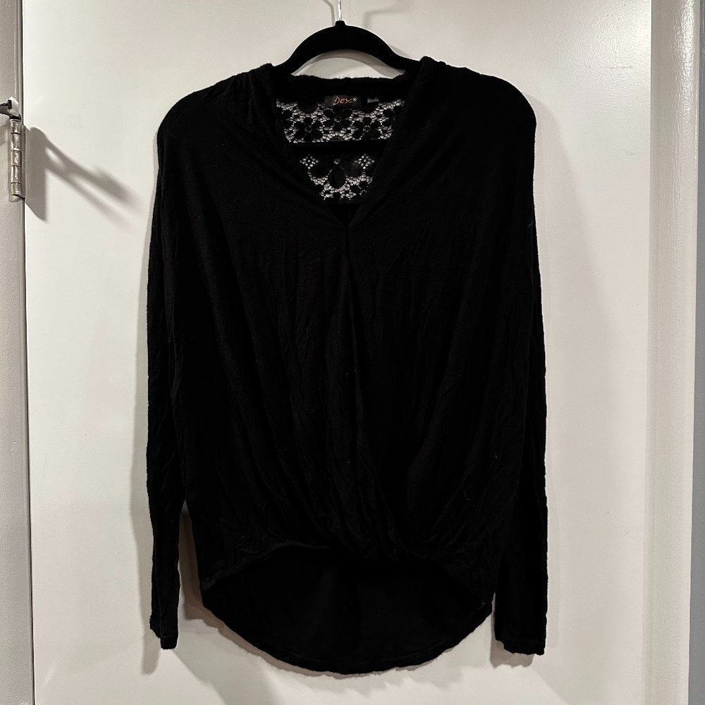 DEX Women Black Long Sleeve Medium
